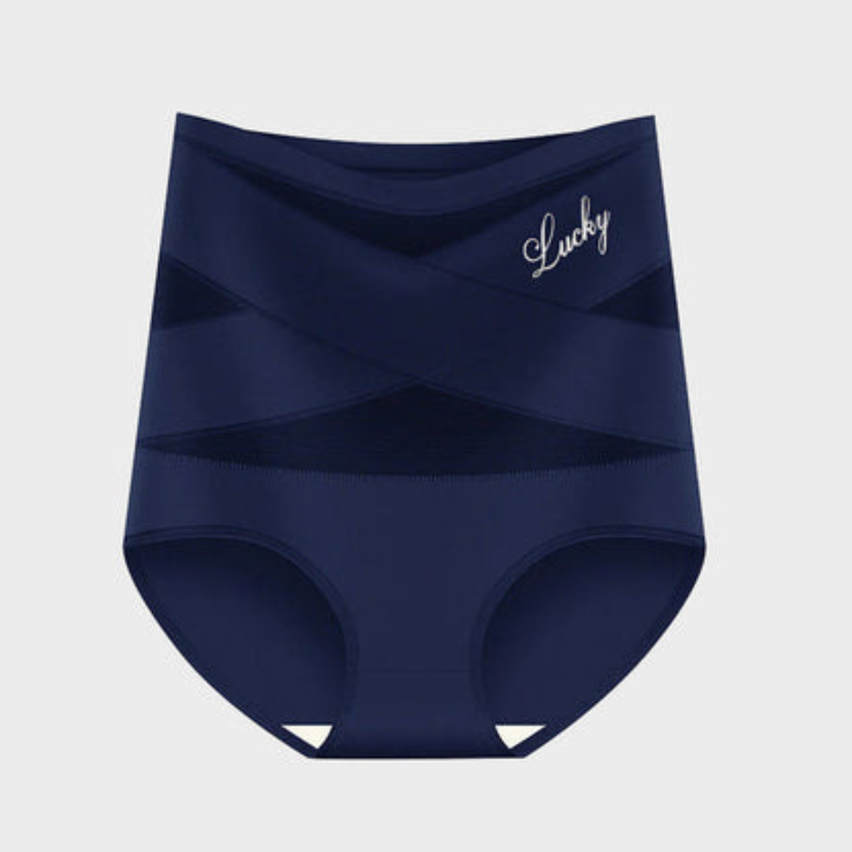 Braga Moldeadora de Cintura Alta — Control de Abdomen Sin Costuras — Azul Marino