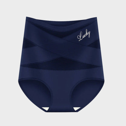 Braga Moldeadora de Cintura Alta — Control de Abdomen Sin Costuras — Azul Marino