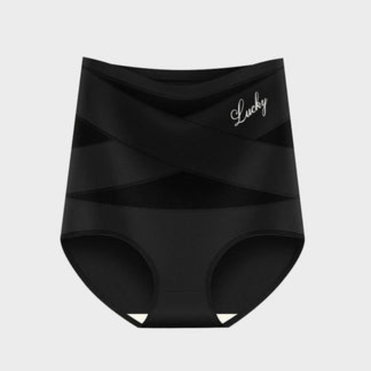 Braga Moldeadora de Cintura Alta — Control de Abdomen Sin Costuras — Negro